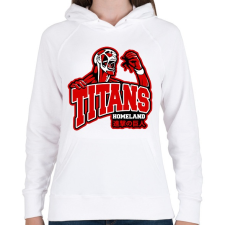 PRINTFASHION AOT Homeland - Női kapucnis pulóver - Fehér női pulóver, kardigán