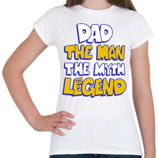 PRINTFASHION Apa a legenda - Női póló - Fehér