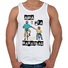 PRINTFASHION Apa és fia örök barátság - Férfi atléta - Fehér atléta, trikó