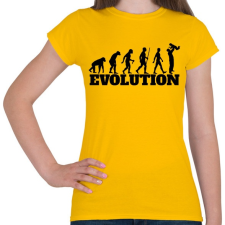 PRINTFASHION APA evolúció - Női póló - Sárga női póló