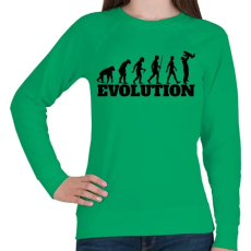 PRINTFASHION APA evolúció - Női pulóver - Zöld