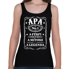 PRINTFASHION Apa - fehér - Női atléta - Fekete