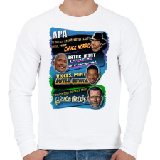 PRINTFASHION Apa - Férfi pulóver - Fehér férfi pulóver, kardigán