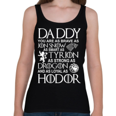 PRINTFASHION Apa GOT - Női atléta - Fekete