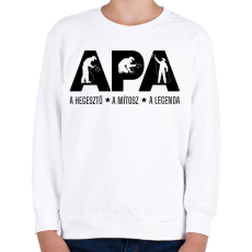PRINTFASHION Apa - hegesztő - Gyerek pulóver - Fehér