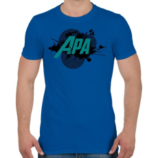 PRINTFASHION apa hős - Férfi póló - Királykék