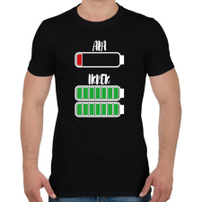 PRINTFASHION Apa - Ikrek - Férfi póló - Fekete férfi póló
