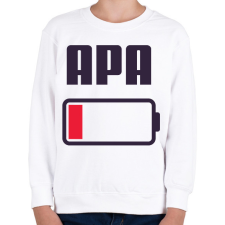 PRINTFASHION Apa kimerült - Gyerek pulóver - Fehér gyerek pulóver, kardigán