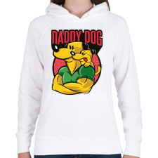 PRINTFASHION Apa kutya - Női kapucnis pulóver - Fehér női pulóver, kardigán