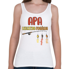 PRINTFASHION Apa legszebb fogásai egyedi nevekkel - Női atléta - Fehér női trikó