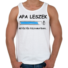 PRINTFASHION Apa leszek betöltése folyamatban - Férfi atléta - Fehér