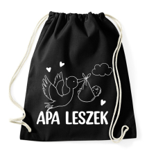 PRINTFASHION Apa leszek - Sportzsák, Tornazsák - Fekete tornazsák