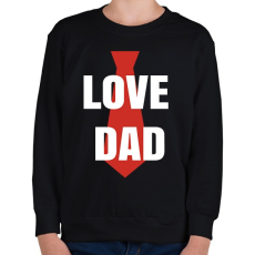 PRINTFASHION Apa love - Gyerek pulóver - Fekete