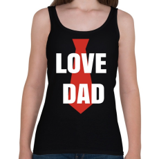 PRINTFASHION Apa love - Női atléta - Fekete