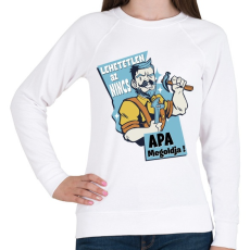 PRINTFASHION Apa megoldja - szuper apu - Női pulóver - Fehér