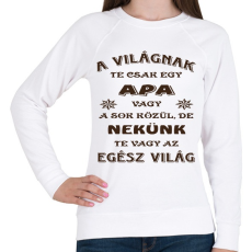 PRINTFASHION Apa - Női pulóver - Fehér