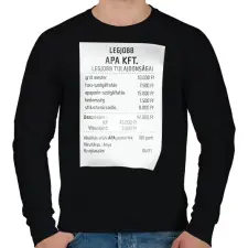 PRINTFASHION Apa nyugta - Férfi pulóver - Fekete férfi pulóver, kardigán