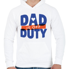 PRINTFASHION Apa-szünet - Férfi kapucnis pulóver - Fehér férfi pulóver, kardigán