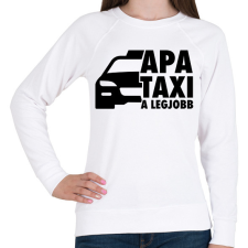 PRINTFASHION Apa taxi fekete - Női pulóver - Fehér női pulóver, kardigán