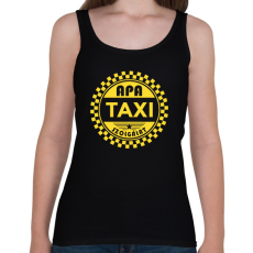 PRINTFASHION Apa taxi szolgálat - Női atléta - Fekete