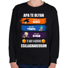PRINTFASHION Apa te vagy a kedvenc csillagharcosom - Gyerek pulóver - Fekete gyerek pulóver, kardigán