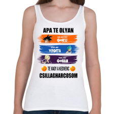 PRINTFASHION Apa te vagy a kedvenc csillagharcosom - Női atléta - Fehér női trikó