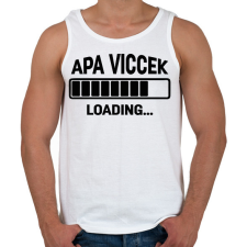 PRINTFASHION Apa viccek - loading... - Férfi atléta - Fehér atléta, trikó