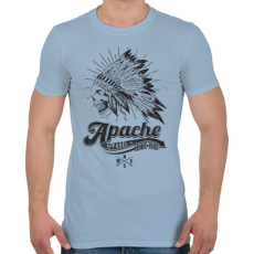 PRINTFASHION Apacs - Férfi póló - Világoskék
