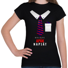 PRINTFASHION Apák napja Elegance - Női póló - Fekete női póló