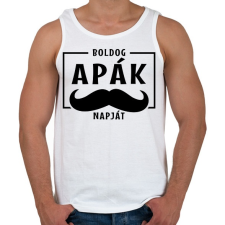 PRINTFASHION Apák napja - Férfi atléta - Fehér atléta, trikó