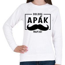 PRINTFASHION Apák napja - Női pulóver - Fehér női pulóver, kardigán