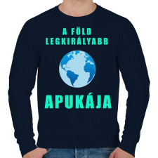 PRINTFASHION APÁKNAPJÁRA1 - Férfi pulóver - Sötétkék férfi pulóver, kardigán