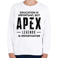 PRINTFASHION Apex Is Importanter (Black) - Gyerek pulóver - Fehér gyerek pulóver, kardigán