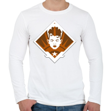 PRINTFASHION Apex Legends Bangalore Jelvény (Badge) - Férfi hosszú ujjú póló - Fehér férfi póló