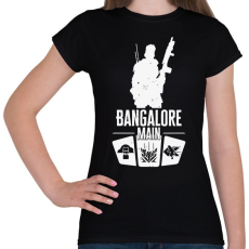PRINTFASHION Apex Legends - Bangalore Main - Női póló - Fekete