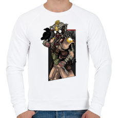PRINTFASHION Apex Legends Bloodhound - Férfi pulóver - Fehér