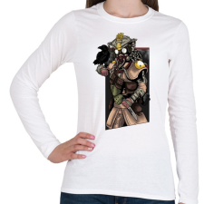 PRINTFASHION Apex Legends Bloodhound - Női hosszú ujjú póló - Fehér női póló