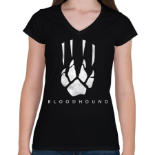 PRINTFASHION Apex Legends - Bloodhound - Női V-nyakú póló - Fekete női póló