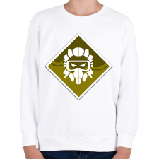 PRINTFASHION Apex Legends Caustic Jelvény (Badge) - Gyerek pulóver - Fehér gyerek pulóver, kardigán