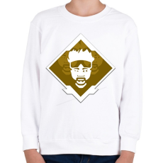 PRINTFASHION Apex Legends Mirage Jelvény(Badge) - Gyerek pulóver - Fehér