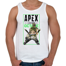PRINTFASHION Apex Legends Octane - Férfi atléta - Fehér atléta, trikó