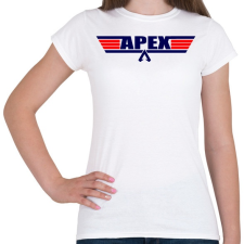 PRINTFASHION Apex Legends - TopGun logó - Női póló - Fehér női póló