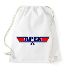 PRINTFASHION Apex Legends - TopGun logó - Sportzsák, Tornazsák - Fehér tornazsák