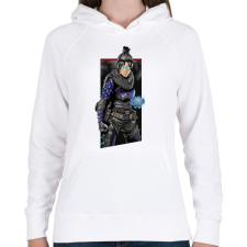 PRINTFASHION Apex Legends Wraith - Női kapucnis pulóver - Fehér női pulóver, kardigán
