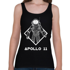 PRINTFASHION Apollo 11 - Női atléta - Fekete női trikó