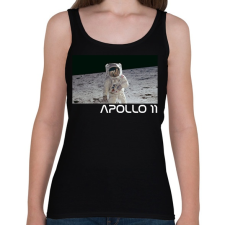 PRINTFASHION Apollo 11 - Női atléta - Fekete női trikó