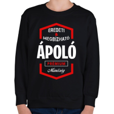 PRINTFASHION Ápoló prémium minőség - Gyerek pulóver - Fekete gyerek pulóver, kardigán