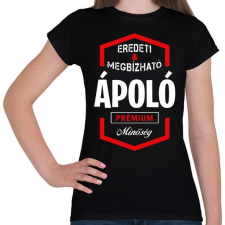 PRINTFASHION Ápoló prémium minőség - Női póló - Fekete női póló