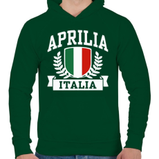 PRINTFASHION Aprila Italia  - Férfi kapucnis pulóver - Sötétzöld