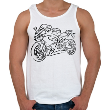 PRINTFASHION Aprilia RS 660 - Férfi atléta - Fehér atléta, trikó